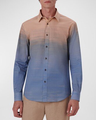 Men's Slim Fit Cotton-Stretch Sport Shirt