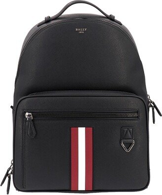 Mavrick Striped Zip-Up Backpack