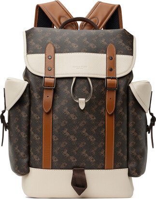 Brown & White Hitch Backpack