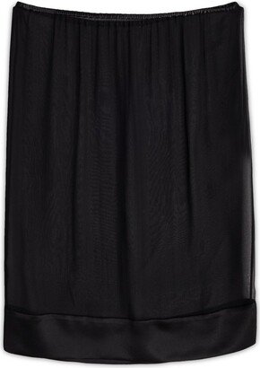 Semmi-Sheer Midi Skirt