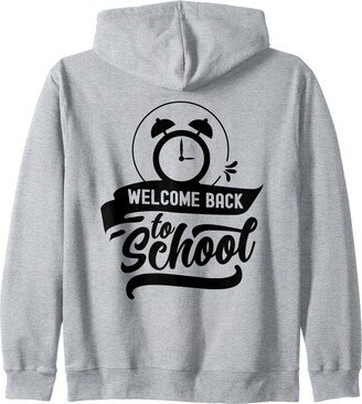 Squad Children Team Back To School Cute Welcome Back To School Pupil Teacher Grade Zip Hoodie