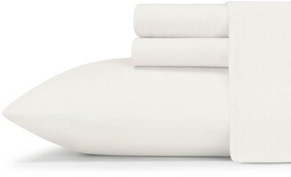 Jersey Knit Solid Cotton Blend 4 Piece Sheet Set, King