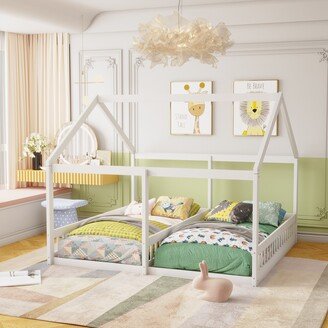 Twin Size House Platform Beds-AA