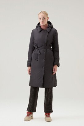 Microfiber Ellis Trench Coat with Detachable Hood