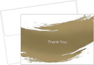 Great Papers! Great Papers Gold Brush Thank You Card 4.875 x 3.375 50/Pack (2015123)