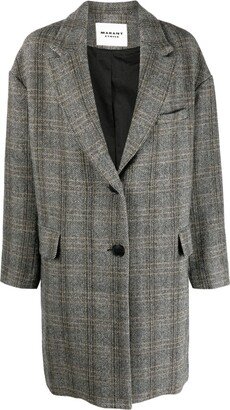 MARANT ÉTOILE Limiza herringbone wool coat