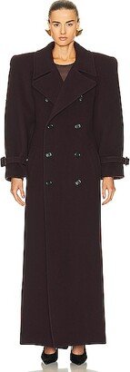 Wool Coat in Brown