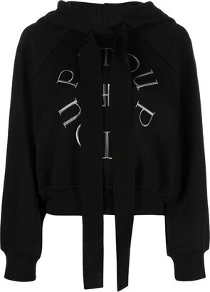 Logo-Embroidered Cotton Hoodie