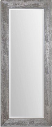 Amadeus Contemporary Oversized Floor Leaner Full Length - Silver