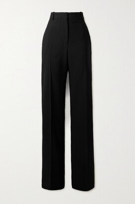 Straight-leg Wool Pants - Black-AA