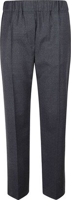 Straight Leg Pleated Trousers-AE