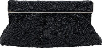 Vintage Inspired Fully Beaded Clape Pouch Clutch