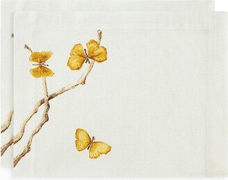 Butterfly Ginkgo Fingertip Towel, Set of 2