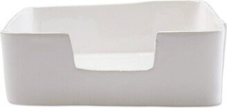 Melamine Lastra White Dinner Napkin Holder-AC