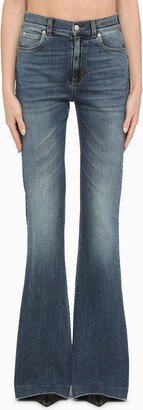 Blue cotton flared jeans-AA