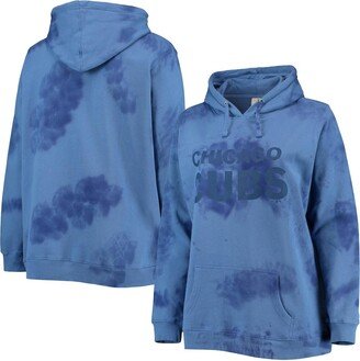 Women's Royal Chicago Cubs Plus Size Cloud Pullover Hoodie