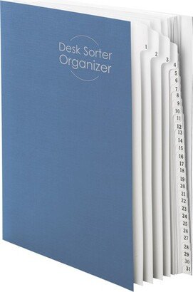 Smead Desk File/Sorter, Daily (1-31), 31 Dividers, Letter Size, Blue (89294)