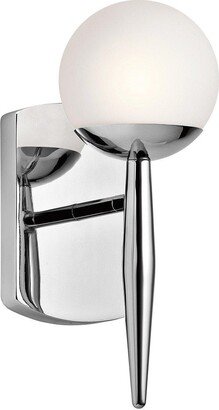 Netlighting Jasper 1 Light Bathroom Wall Light Polished Chrome IP44 G9