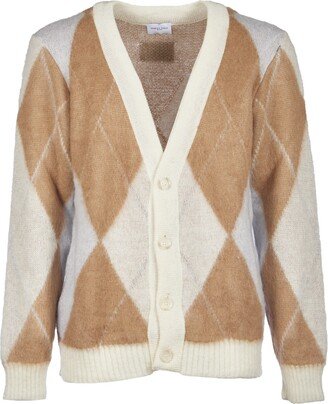 Family First Milano V-neck Argyle Cardigan By Family First