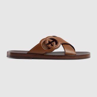 Men's Interlocking G slide sandal