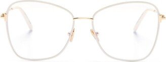 FT5906B two-tone butterfly-frame glasses