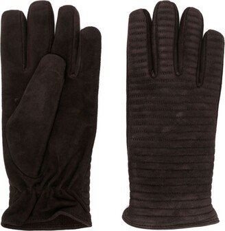 Full-Finger Suede Gloves