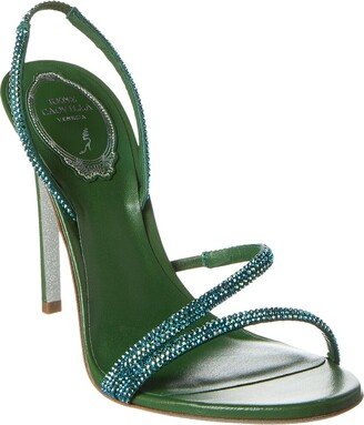 Irina Crystal Leather Slingback Sandal