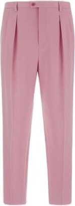 Button Detailed High-Rise Trousers