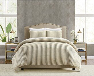 Fargo Channel Quilted Microplush 7-Piece Comforter Set - Queen Size