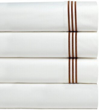 300 Thread Count Embroidered Cotton Oversized Percale Sheet Set, California King