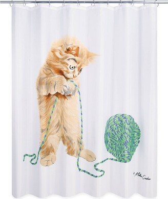 Allure Home Creations Playful Cat Shower Curtain - Allure