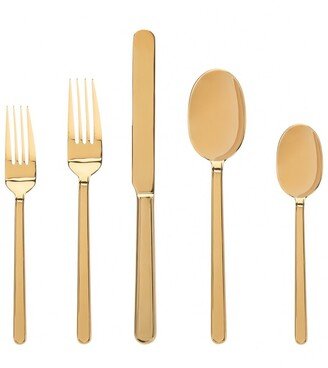 Gold Stainless Steel 20Pc Flatware Set