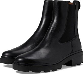 The Wyckoff Chelsea Lugsole Boot in Leather (True Black) Women's Boots