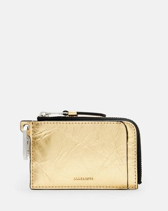 Remy Detachable Ring Leather Wallet - Gold