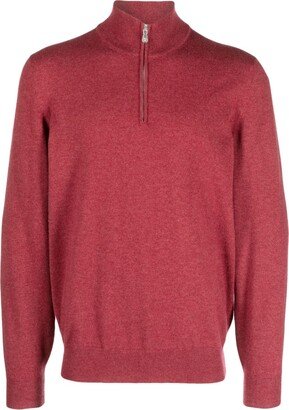 Half-Zip Cashmere Jumper