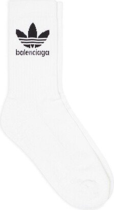 X Adidas Logo-Intarsia Socks