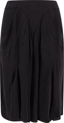 Urianie Pleated Midi Skirt