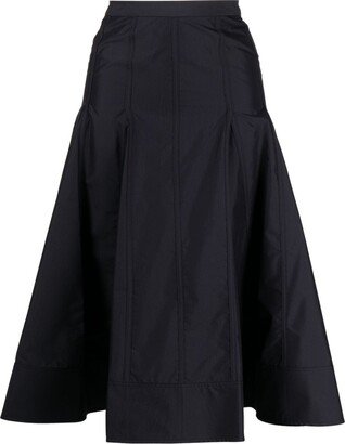 Fully-Pleated Mid-Length Skirt