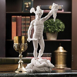 Perseus Beheading Medusa Bonded Marble Statue - Multi-Color