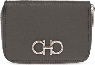 Leather Wallet - Grey-AA