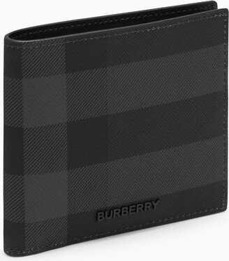 Check pattern grey wallet