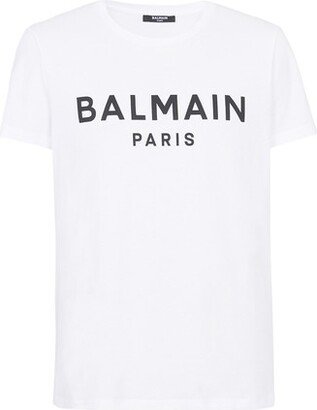 Eco-designed cotton T-shirt with Paris logo print