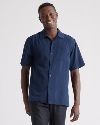 100% Silk Twill Short Sleeve Camp Shirt