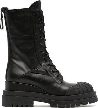 Yukon lace-up leather boots