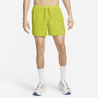 Men's Stride Dri-FIT 5 Brief-Lined Running Shorts in Green-AA