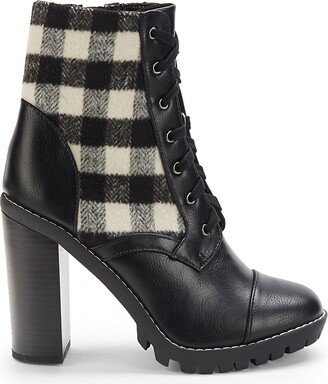 Pilas Buffalo Check Oxford Booties