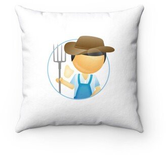 Farmer Pillow - Throw Custom Cover Gift Idea Room Decor