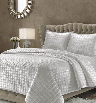 Florence Velvet Solid Oversized Twin Quilt Set