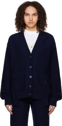 Navy S-Wave Cardigan