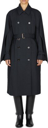 Cotness Double Breasted Trench Coat